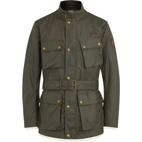 Trialmaster Grüner Mantel , Herren, Größe: XL - Belstaff - Modalova