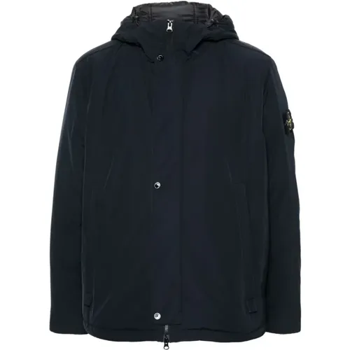 Wasserabweisende Gesteppte Jacke mit Kompass - Stone Island - Modalova