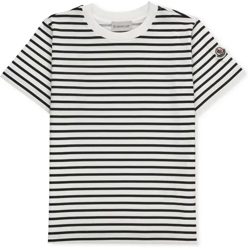 Gestreiftes Baumwoll-T-Shirt für Jungen - Moncler - Modalova