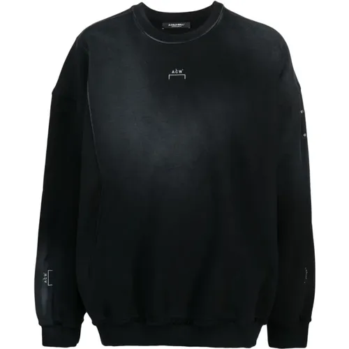 Sweaters with Washed Crew Neck , male, Sizes: M, S, L - A-Cold-Wall - Modalova