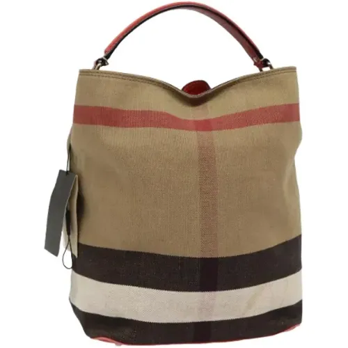 Pre-owned Canvas shoulder-bags , female, Sizes: ONE SIZE - Burberry Vintage - Modalova