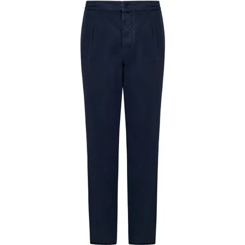 Trousers with Elasticized Waist , male, Sizes: W32, W36, W33, W34 - Kiton - Modalova