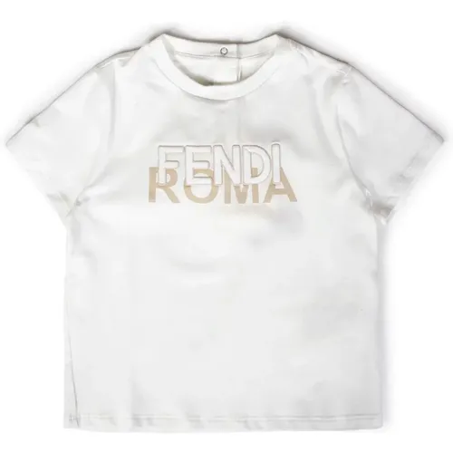 Baby T-Shirt mit Roma Print Fendi - Fendi - Modalova