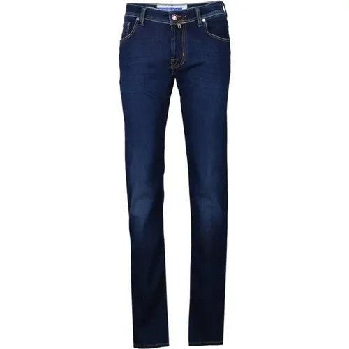 Slim Fit Nick Jeans - Dunkelblau , Herren, Größe: W34 - Jacob Cohën - Modalova