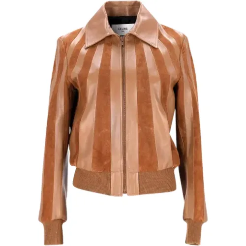 Pre-owned Leather Outerwear , female, Sizes: XS - Celine Vintage - Modalova