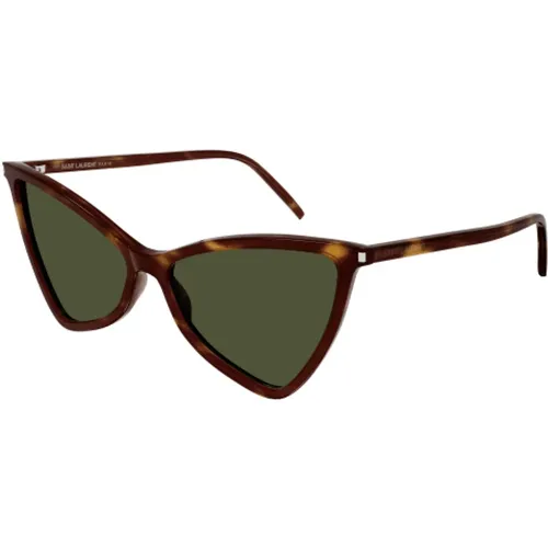 Jerry Sunglasses - Havana Green , unisex, Sizes: 58 MM - Saint Laurent - Modalova