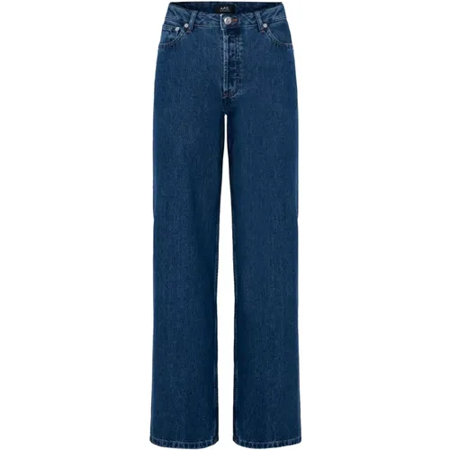 Blaue Gewaschene Denim Jeans , Damen, Größe: W26 - A.p.c. - Modalova