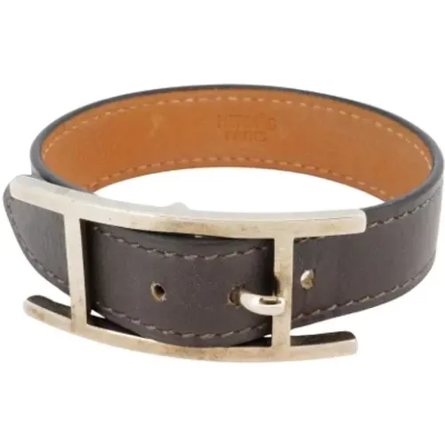 Pre-owned Leather bracelets , female, Sizes: ONE SIZE - Hermès Vintage - Modalova