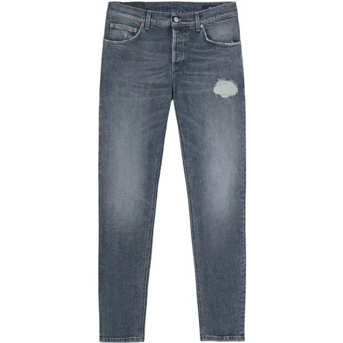 Slim-fit Graue Jeans , Herren, Größe: W31 - Dondup - Modalova
