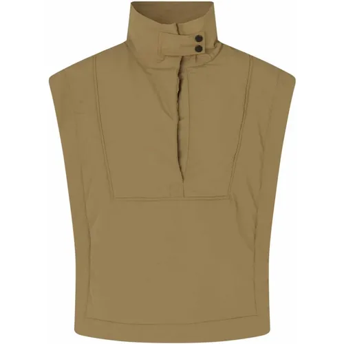 Modern Dull Gold Padded Vest , female, Sizes: S, XL, M, XS, 2XL, L - Masai - Modalova