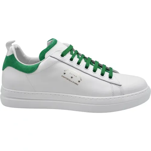 Mens Shoes Laced Verde Bianco Ss24 , male, Sizes: 9 UK, 8 UK, 10 UK, 7 UK - Pantofola D'Oro - Modalova