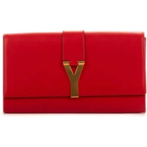 Pre-owned Leder clutches - Yves Saint Laurent Vintage - Modalova