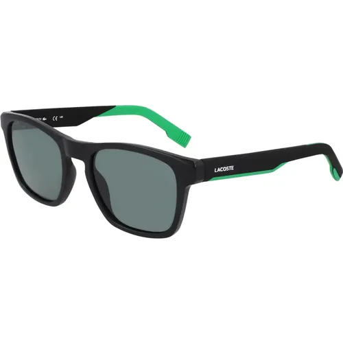 Stylische Sonnenbrille,Blaue Sonnenbrille L6018S-424,Grüne Sonnenbrille L6018S-301,Stylische Sonnenbrille schwarzes Gestell,Sportliche Sonnenbrille - Lacoste - Modalova