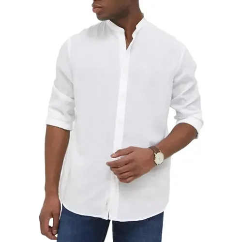 Korean Linen Blend Shirt , male, Sizes: XS, S - Liu Jo - Modalova