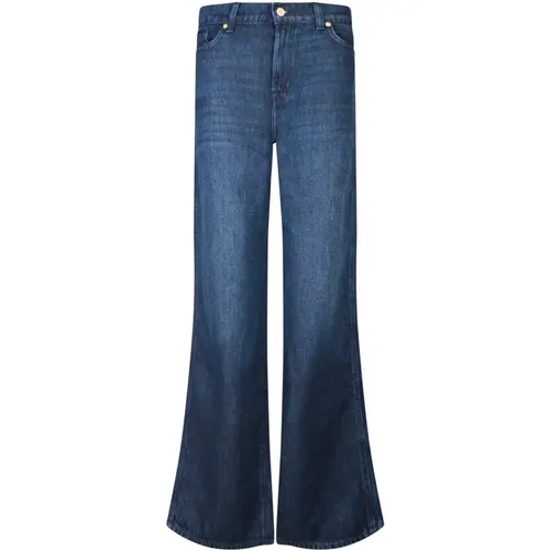 Flared Lyocell Jeans , Damen, Größe: W25 - 7 For All Mankind - Modalova