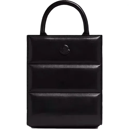 Doudoune Mini Tote Tasche - Gestepptes Leder , Damen, Größe: ONE Size - Moncler - Modalova