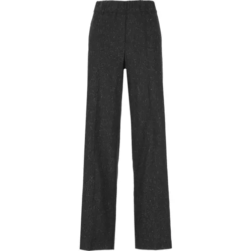 Wool Blend Elastic Waist Pants , female, Sizes: XS, M, S - D.Exterior - Modalova