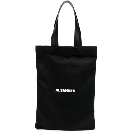 Logo Print Shopping Bag , female, Sizes: ONE SIZE - Jil Sander - Modalova