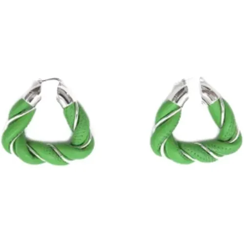 Earrings,Elegante Dreieckige Ohrringe aus Sterlingsilber - Bottega Veneta - Modalova