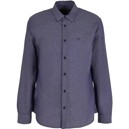 Long Sleeve Shirt , male, Sizes: S, XL, L, 2XL, M - Armani Exchange - Modalova