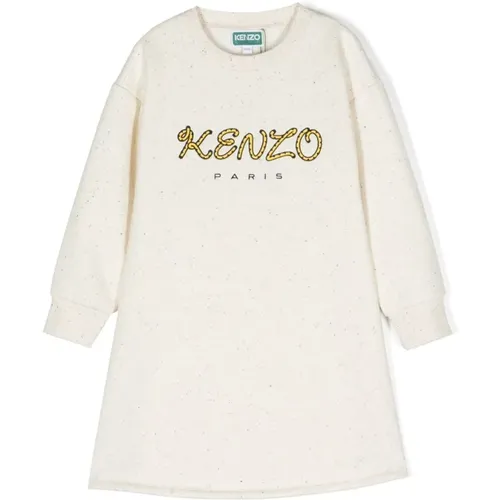 Logo Print Baumwollkleid Kenzo - Kenzo - Modalova