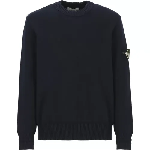 Cotton Sweater with High Neck , male, Sizes: L, XL, S - Stone Island - Modalova