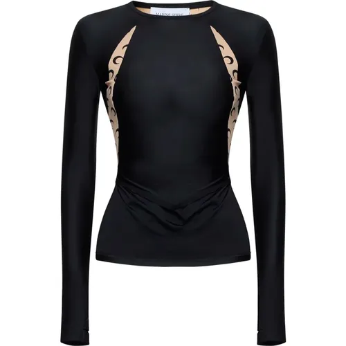 Top with Style , female, Sizes: L, M - Marine Serre - Modalova