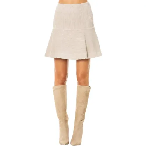 Ribbed Velvet Mini Skirt , female, Sizes: XS, 2XS, S - D.Exterior - Modalova