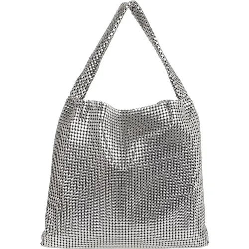 Metallic Shoulder Bags Ss24 , female, Sizes: ONE SIZE - Paco Rabanne - Modalova
