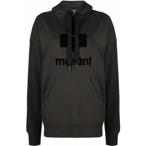 Faded Black Hoodie Mansel Sweatshirt , female, Sizes: M - Isabel Marant Étoile - Modalova