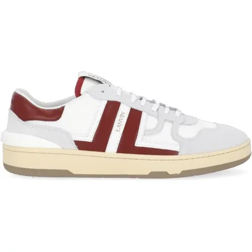 Weiße Ledersneakers , Herren, Größe: 42 EU - Lanvin - Modalova