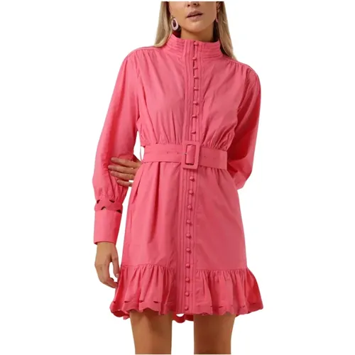 Rosa Mini Kleid Loulou Stil , Damen, Größe: L - Notre-v - Modalova