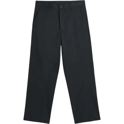 Dark Grey Wide Twist Pants , male, Sizes: M - Sunflower - Modalova