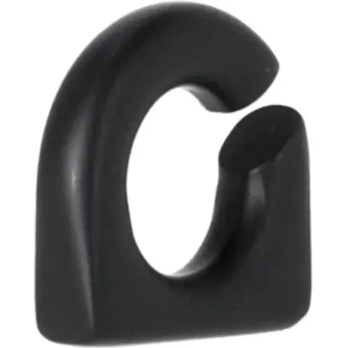 Schwarzer Ohrring mit geprägtem Logo für Männer - Rick Owens - Modalova