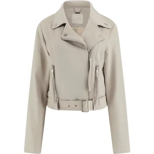 Synthetische Wildleder Perfecto Jacke , Damen, Größe: XS - Guess - Modalova