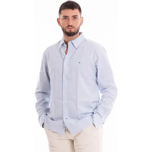 Weiches Flex Gingham Hemd , Herren, Größe: L - Tommy Hilfiger - Modalova