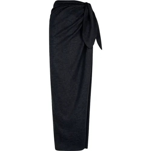 Lanna, virgin wool and cashmere skirt , female, Sizes: 2XL, M - Cortana - Modalova