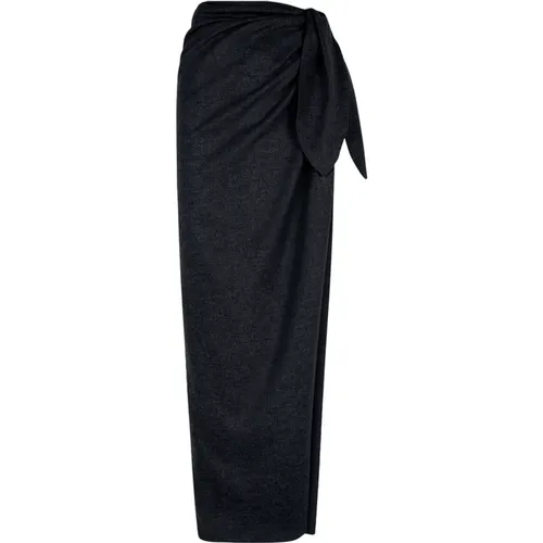 Lanna, virgin wool and cashmere skirt , female, Sizes: XL, S, 2XL, M - Cortana - Modalova