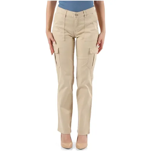 Cargo pants in cotton and lyocell , female, Sizes: L, XS, M, S - Guess - Modalova