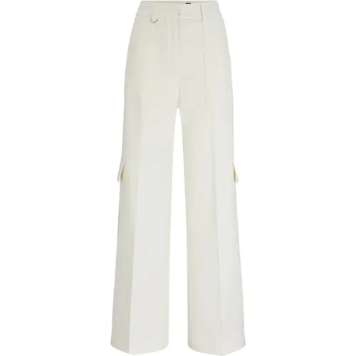 Trendy Cargo Pants in Cotton Blend , female, Sizes: L, 2XL, XL - Hugo Boss - Modalova