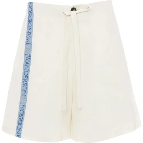 High Waist Shorts with Logo , male, Sizes: XL, M, S, L - JW Anderson - Modalova