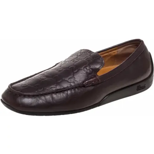 Pre-owned Leather flats , female, Sizes: 6 1/2 UK - Gucci Vintage - Modalova