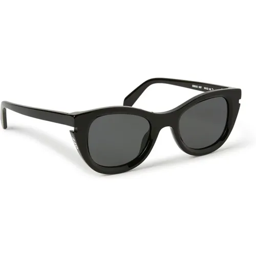 Grey Cat Sunglasses Boulder , female, Sizes: 50 MM - Off White - Modalova