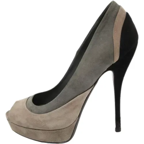 Pre-owned Wildleder heels , Damen, Größe: 36 EU - Gucci Vintage - Modalova