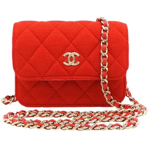 Pre-owned Cotton chanel-bags , female, Sizes: ONE SIZE - Chanel Vintage - Modalova