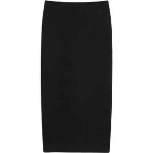 Pencil Midi Skirt with Vent , female, Sizes: L, M - Max Mara - Modalova