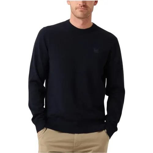 Dunkelblaues Stilvolles Pullover , Herren, Größe: 2XL - Hugo Boss - Modalova