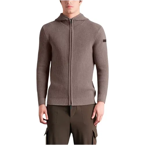 Hooded Zip Sweater , male, Sizes: 2XL - RRD - Modalova