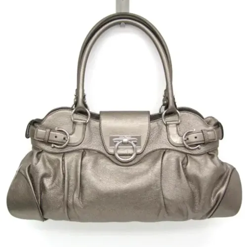 Pre-owned Leder Handtaschen , Damen, Größe: ONE Size - Salvatore Ferragamo Pre-owned - Modalova