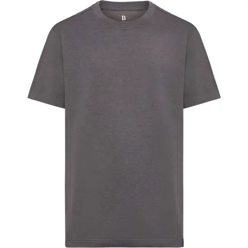 Ss Gemischtes Baumwoll-T-Shirt , Herren, Größe: XL - Boggi Milano - Modalova